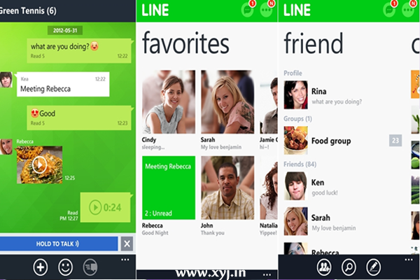 line chat app image