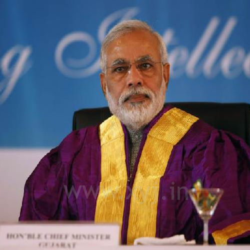 Narendra Modi during a convocation ceremony
