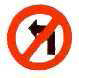 Left turn Prohibited