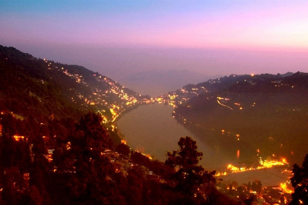 Nainital Lake in Night Picture, Image