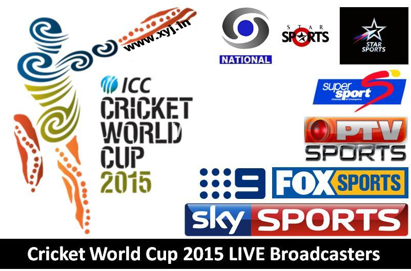 Cricket World Cup 2015 Broadcast Channels Name
