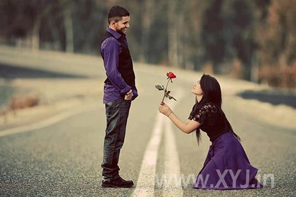 girl proposing boy on valentine day image