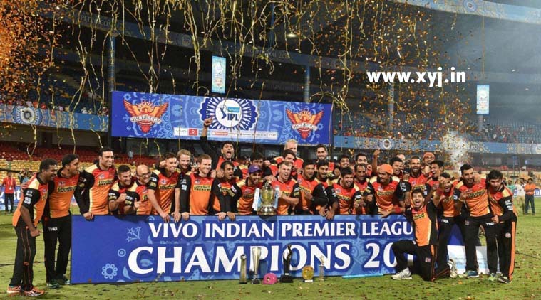 IPL 2016 Season 9 winner Sunrisers Hyderbad Winning Image