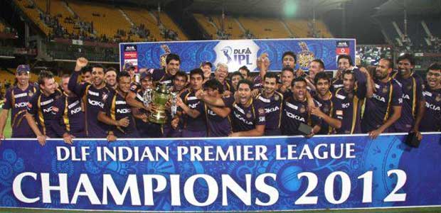 IPL Season 5 Winner Team Kolkata Night Riders Year 2012 Image