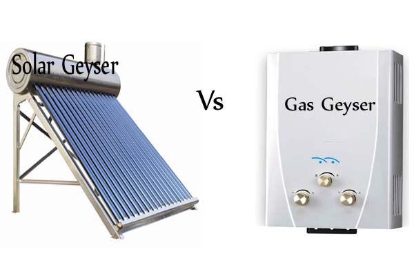 Solar Geyser Vs Gas Geyser