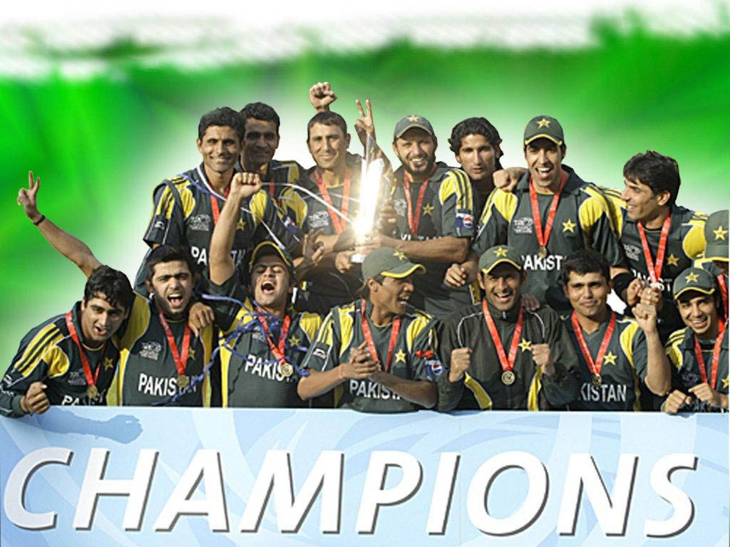 ICC T20 World Cup 2009 Winner Pakistan Team Image