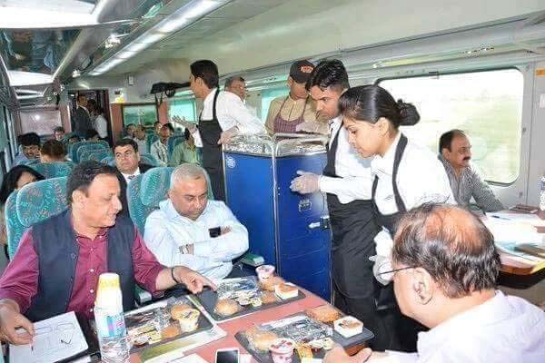 Gatimaan Express Train Hostes Food Service Image