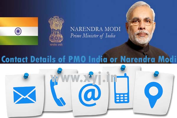Contact Details of PMO or Narendra Modi India