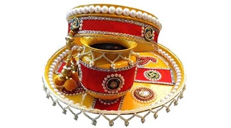 Unique Arts & Interiors Beautiful KarwaChauth Thali Set