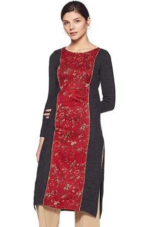 Aurelia Womens Straight Winter Kurta