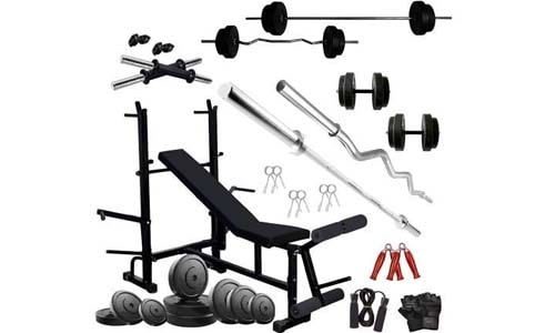 HASHTAG FITNESS 60 kg Home Gym Combo Kit