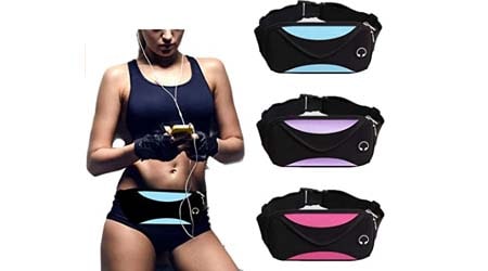 Physiqo Waterproof Waist Pouch for Men & Women Running Bag