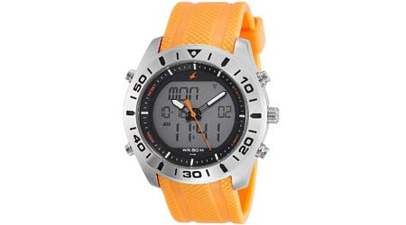 Fastrack Analog Orange Dial Mens Watch