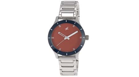 Fastrack Monochrome Analog Red Dial Womens Watch