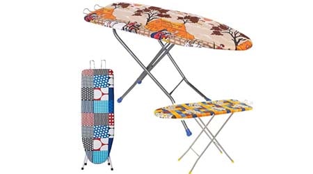 TruGood Folding Ironing Board Iron Table with PRESS Stand