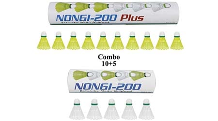 NONGI Combo Plus Plastic Badminton Shuttlecock